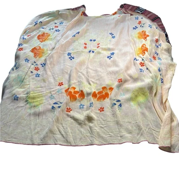 NWT Free People Crochet Tunic Top XS Antique Combo Boho Lagenlook Cottagecore - Picture 4 of 15